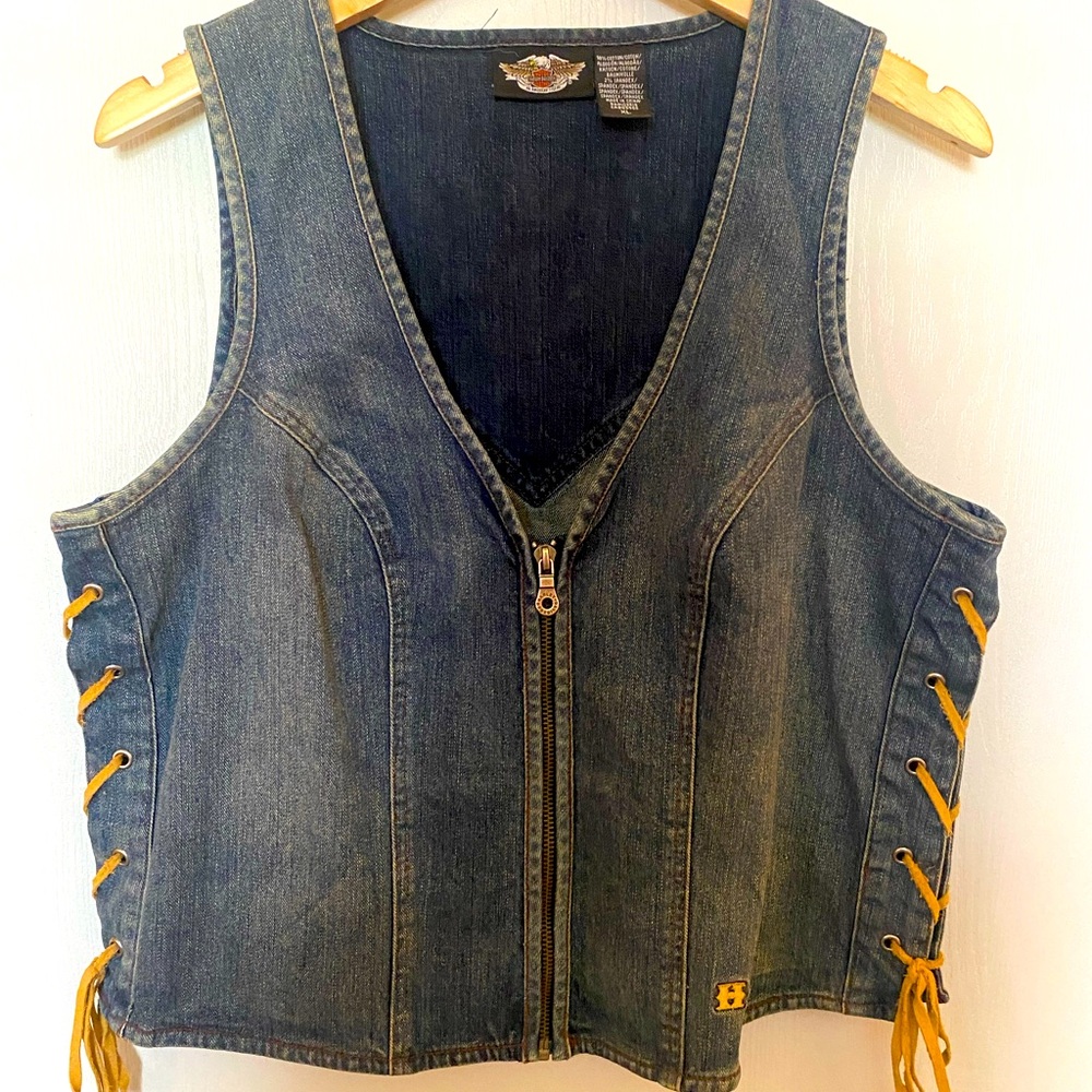 Harley-Davidson Blue Denim Vest